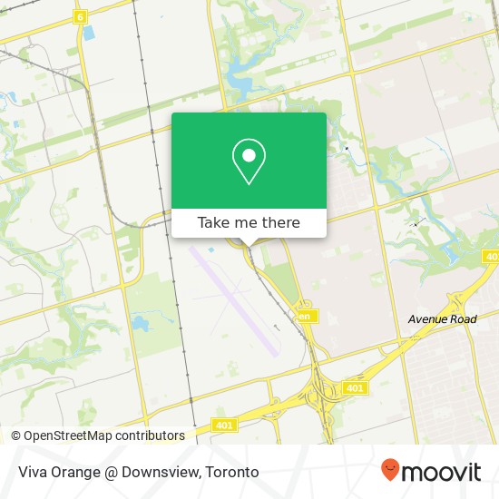 Viva Orange @ Downsview map