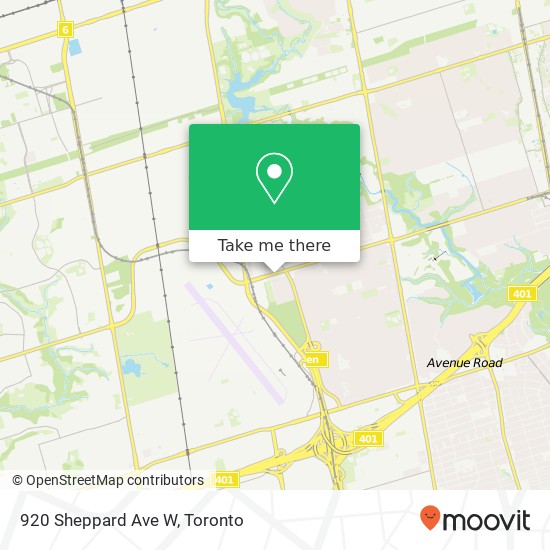 920 Sheppard Ave W map