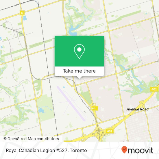 Royal Canadian Legion #527 map