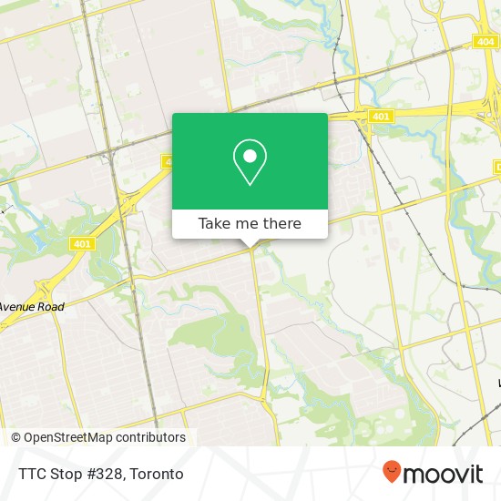 TTC Stop #328 map