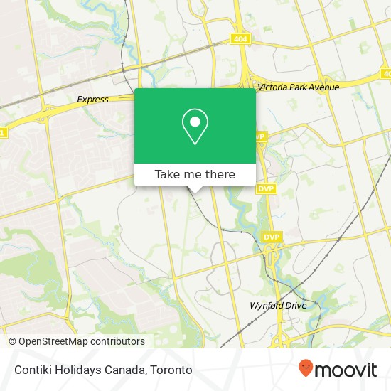Contiki Holidays Canada map