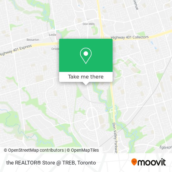 the REALTOR® Store @ TREB map