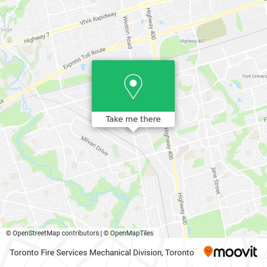 Toronto Fire Services Mechanical Division plan