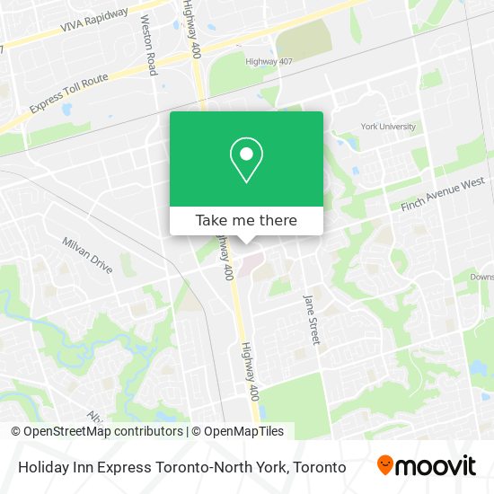 Holiday Inn Express Toronto-North York plan