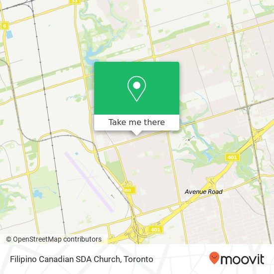 Filipino Canadian SDA Church map