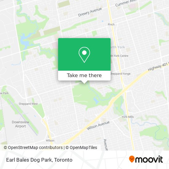 Earl Bales Dog Park map