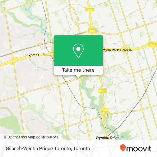 Gilaneh-Westin Prince Toronto map