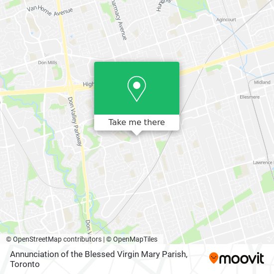 Annunciation of the Blessed Virgin Mary Parish map