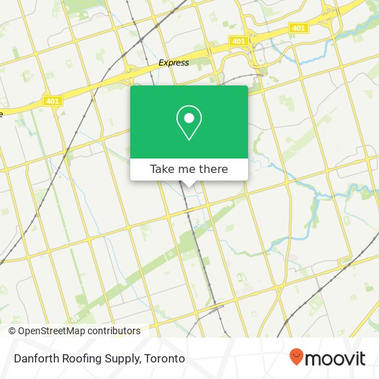 Danforth Roofing Supply map