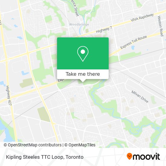 Kipling Steeles TTC Loop map