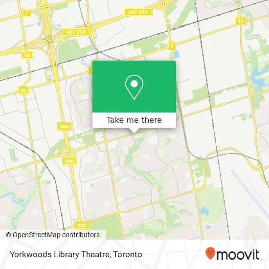 Yorkwoods Library Theatre map