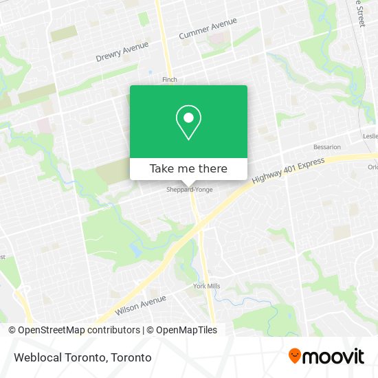 Weblocal Toronto map