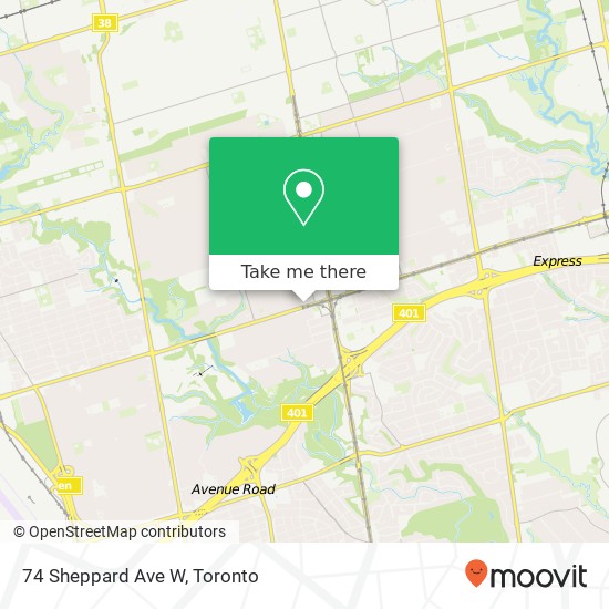 74 Sheppard Ave W map