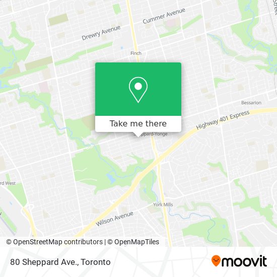 80 Sheppard Ave. map