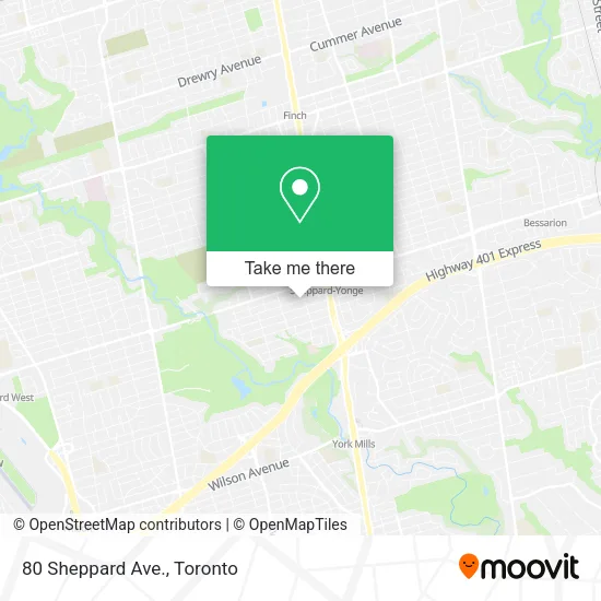 80 Sheppard Ave. map