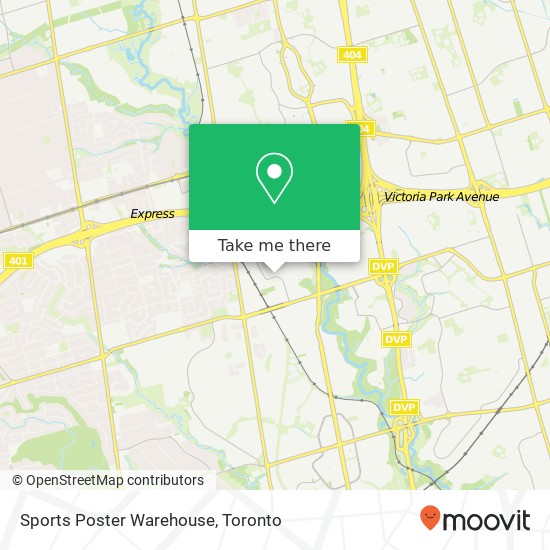 Sports Poster Warehouse map