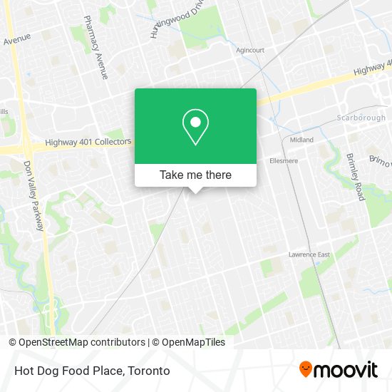 Hot Dog Food Place map