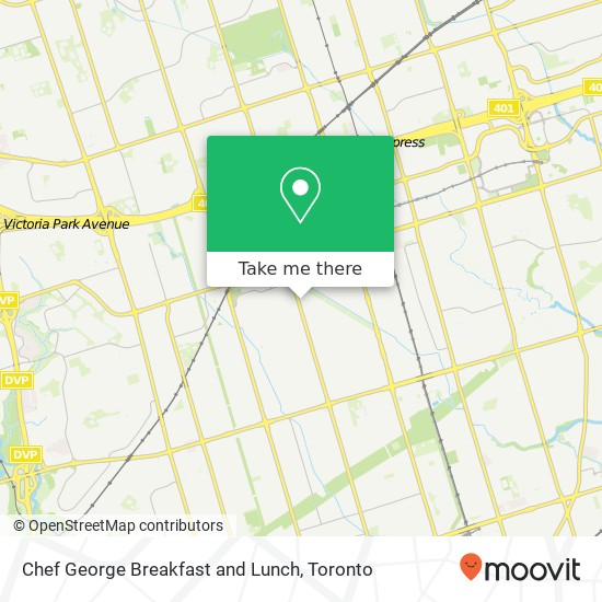 Chef George Breakfast and Lunch map