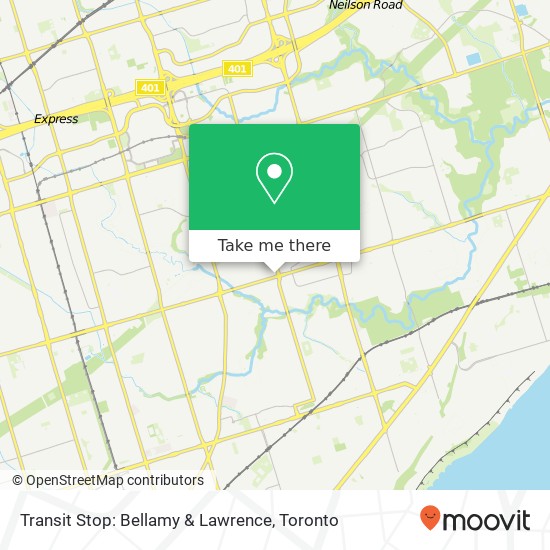 Transit Stop: Bellamy & Lawrence map