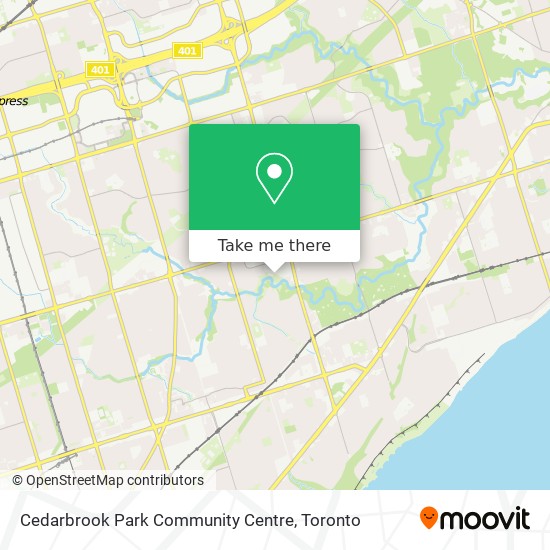 Cedarbrook Park Community Centre map