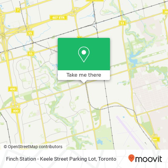 Finch Station - Keele Street Parking Lot map