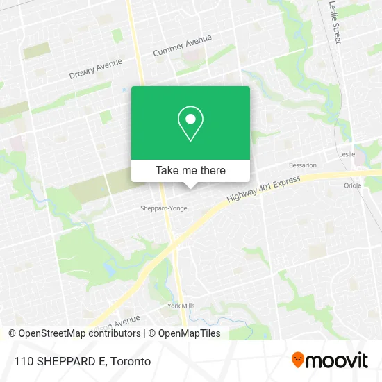 110 SHEPPARD E map