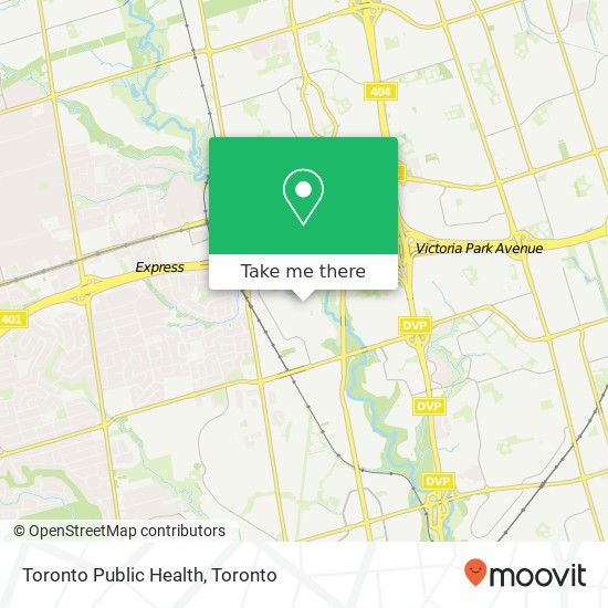Toronto Public Health map