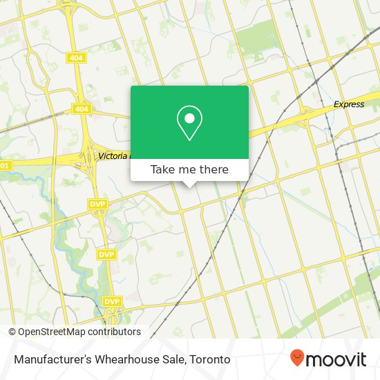 Manufacturer's Whearhouse Sale map