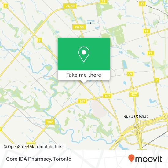 Gore IDA Pharmacy map