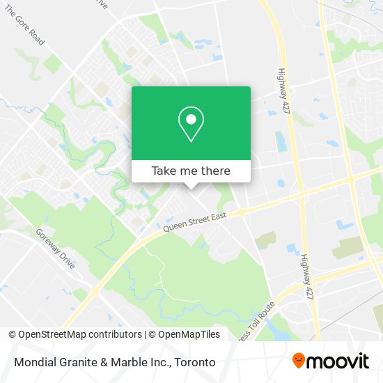 Mondial Granite & Marble Inc. map