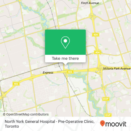 North York General Hospital - Pre-Operative Clinic plan