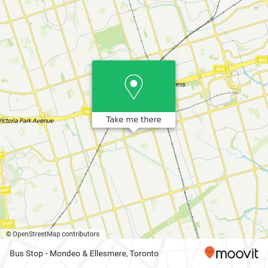 Bus Stop - Mondeo & Ellesmere map
