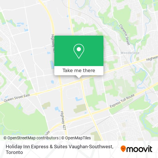 Holiday Inn Express & Suites Vaughan-Southwest map