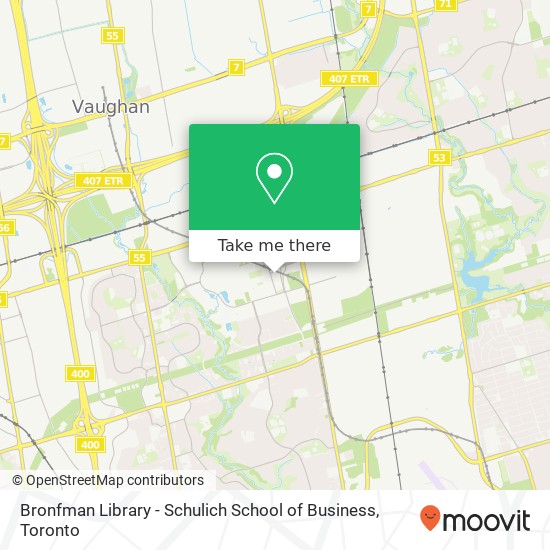 Bronfman Library - Schulich School of Business map