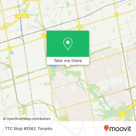 TTC Stop #3582 map