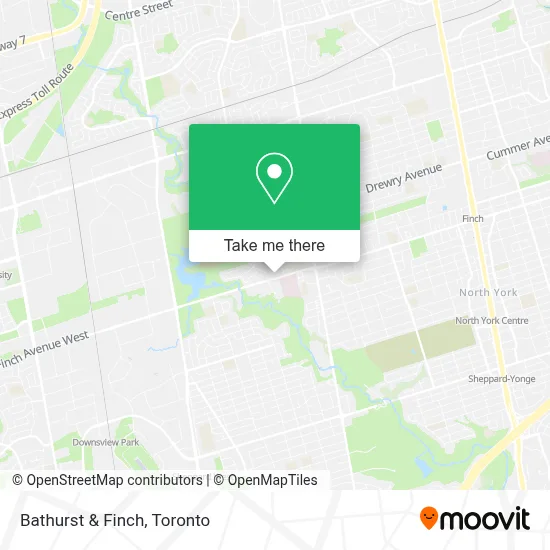 Bathurst & Finch map