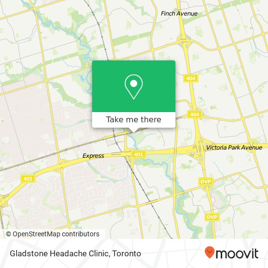 Gladstone Headache Clinic map