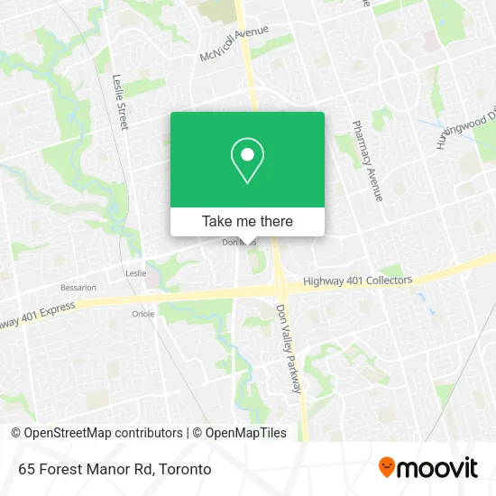 65 Forest Manor Rd map