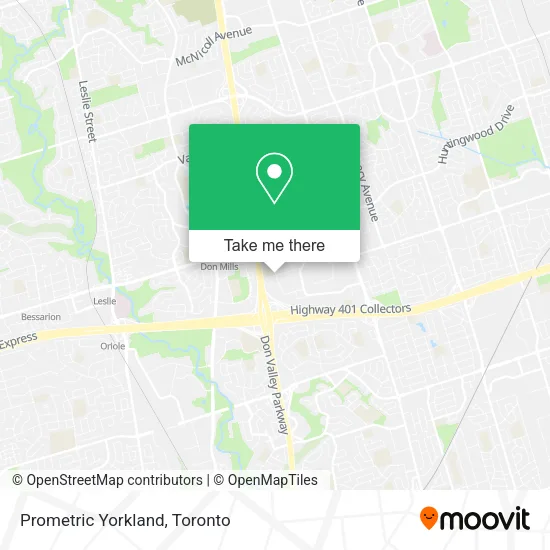 Prometric Yorkland map