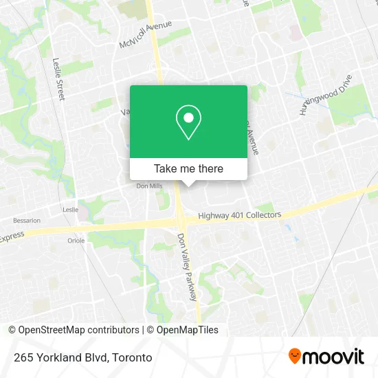 265 Yorkland Blvd map