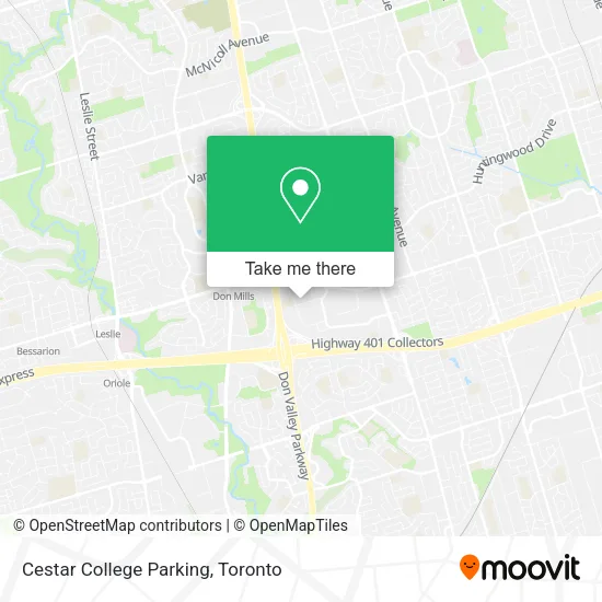 Cestar College Parking map
