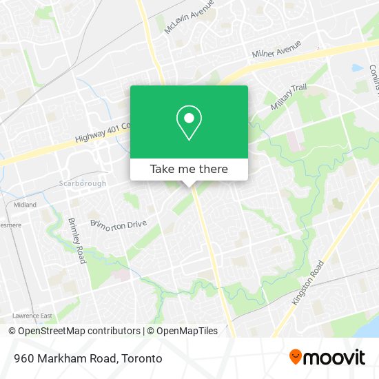 How to get to 960 Markham Road in Toronto by Bus?