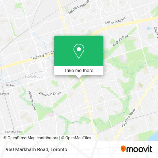 960 Markham Road map