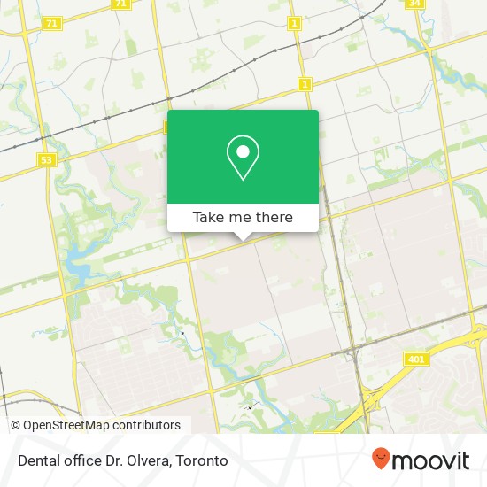 Dental office  Dr. Olvera map