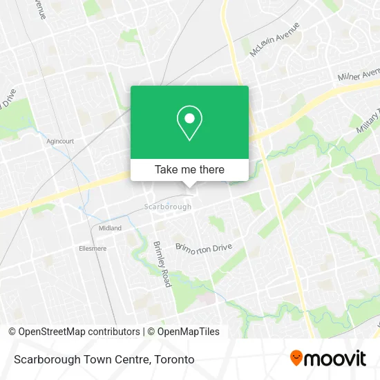 Scarborough Town Centre map