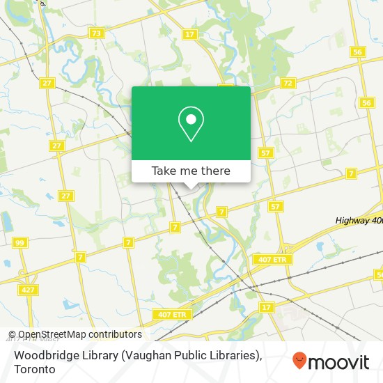 Woodbridge Library (Vaughan Public Libraries) map