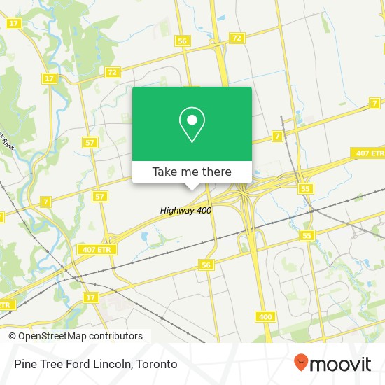 Pine Tree Ford Lincoln map
