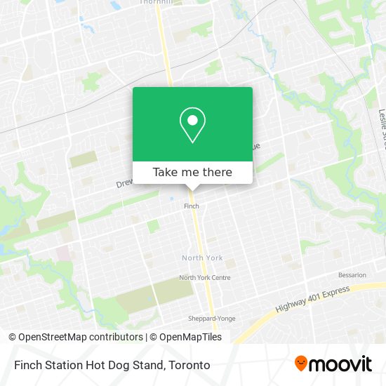 Finch Station Hot Dog Stand map
