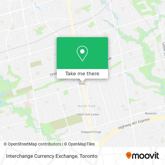 Interchange Currency Exchange map