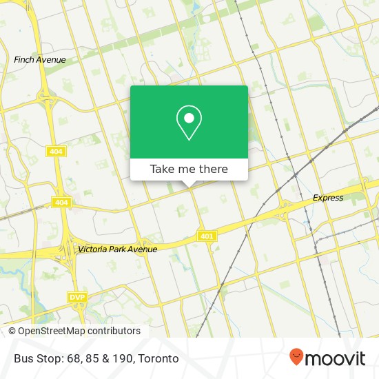 Bus Stop: 68, 85 & 190 map